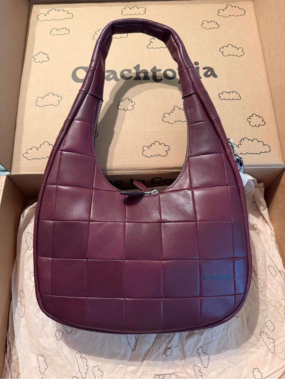 Coachtopia Alter/Ego Crescent Shoulder Bag- Merlot- NWT
